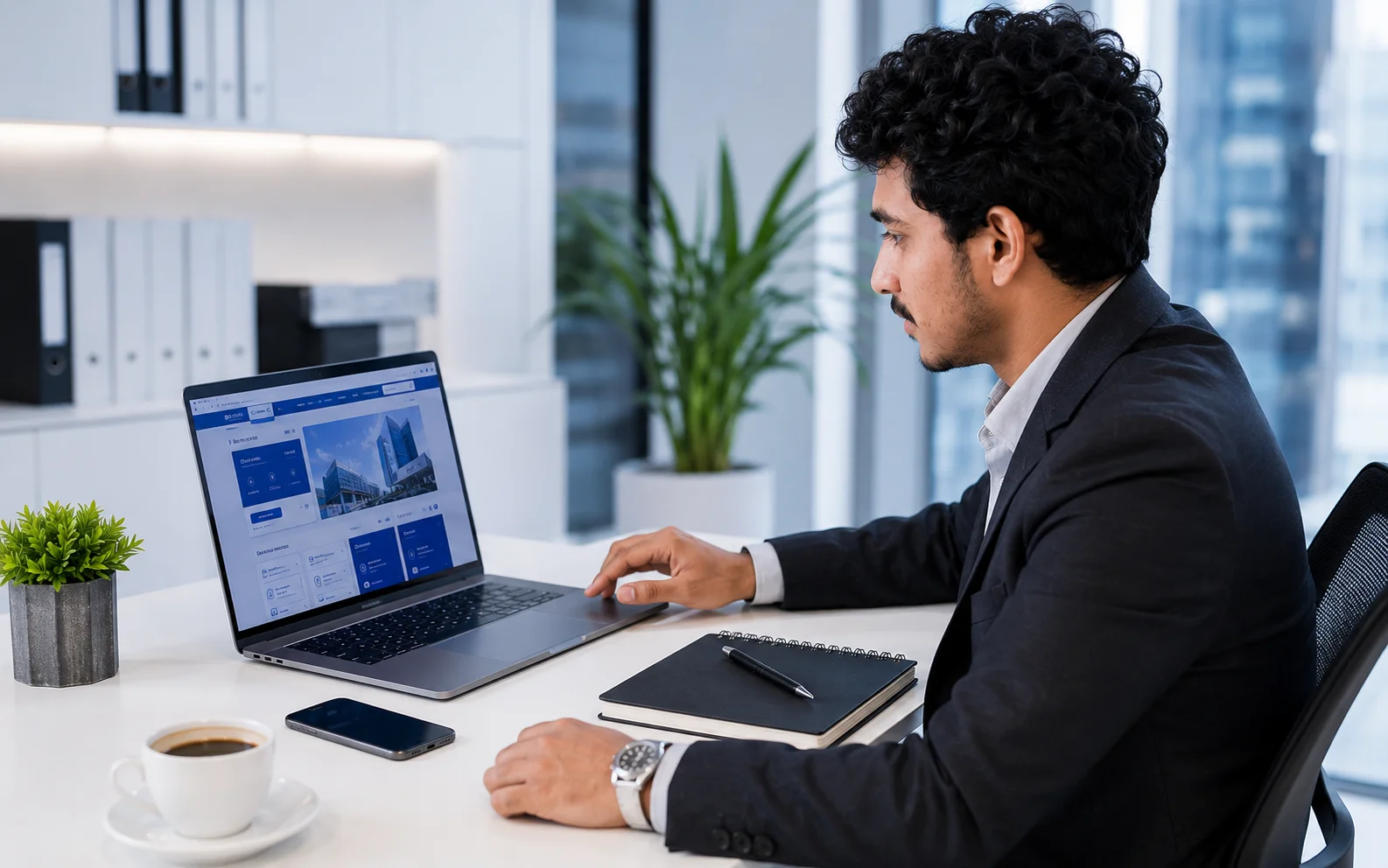Modern business website article