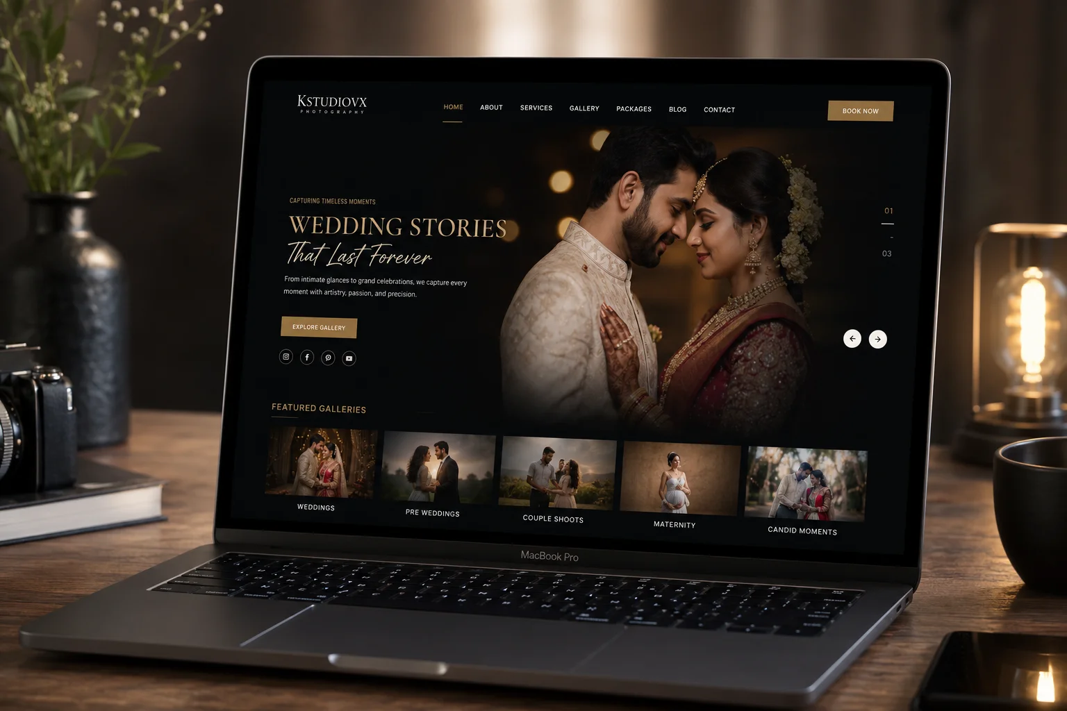 Photography business website